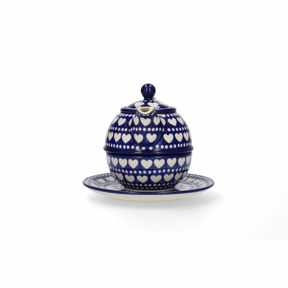 Bunzlau Castle Keramik Set Tea for One 600 ml - Blue Valentine