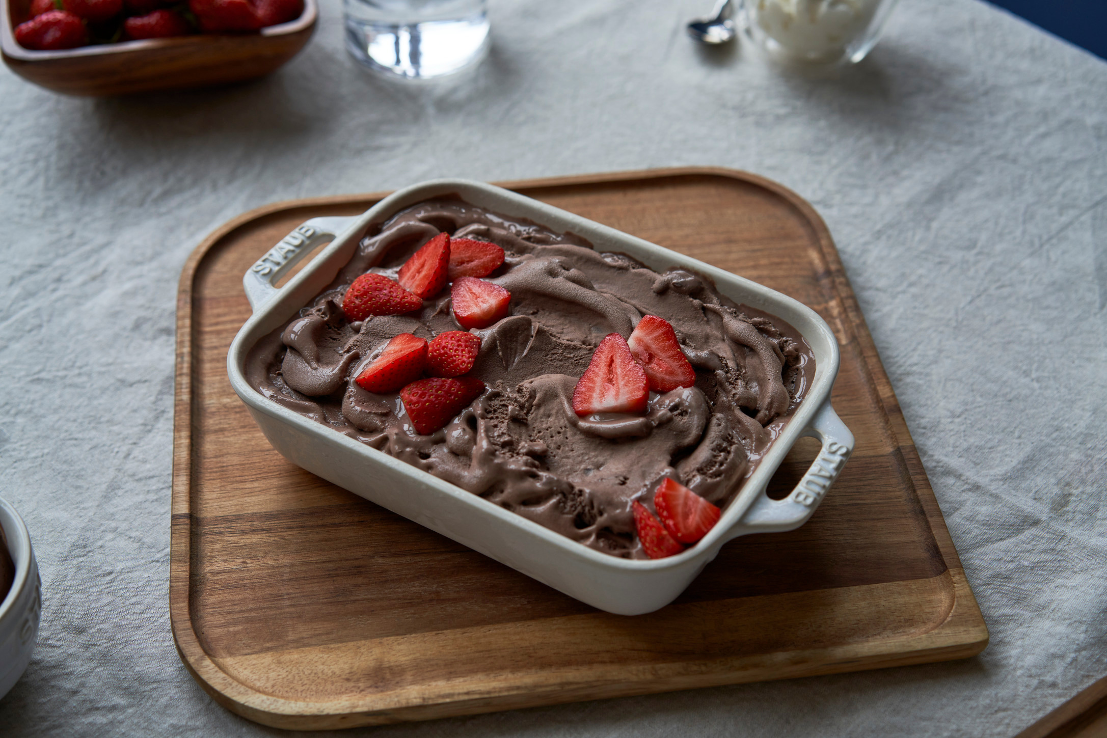 Staub Keramik Ofenformenset, 3-teilig rechteckig Weiss