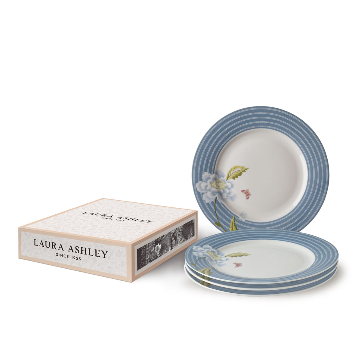 Laura Ashley Heritage Porzellan Seaspray Candy Teller 20 cm Set 4tlg