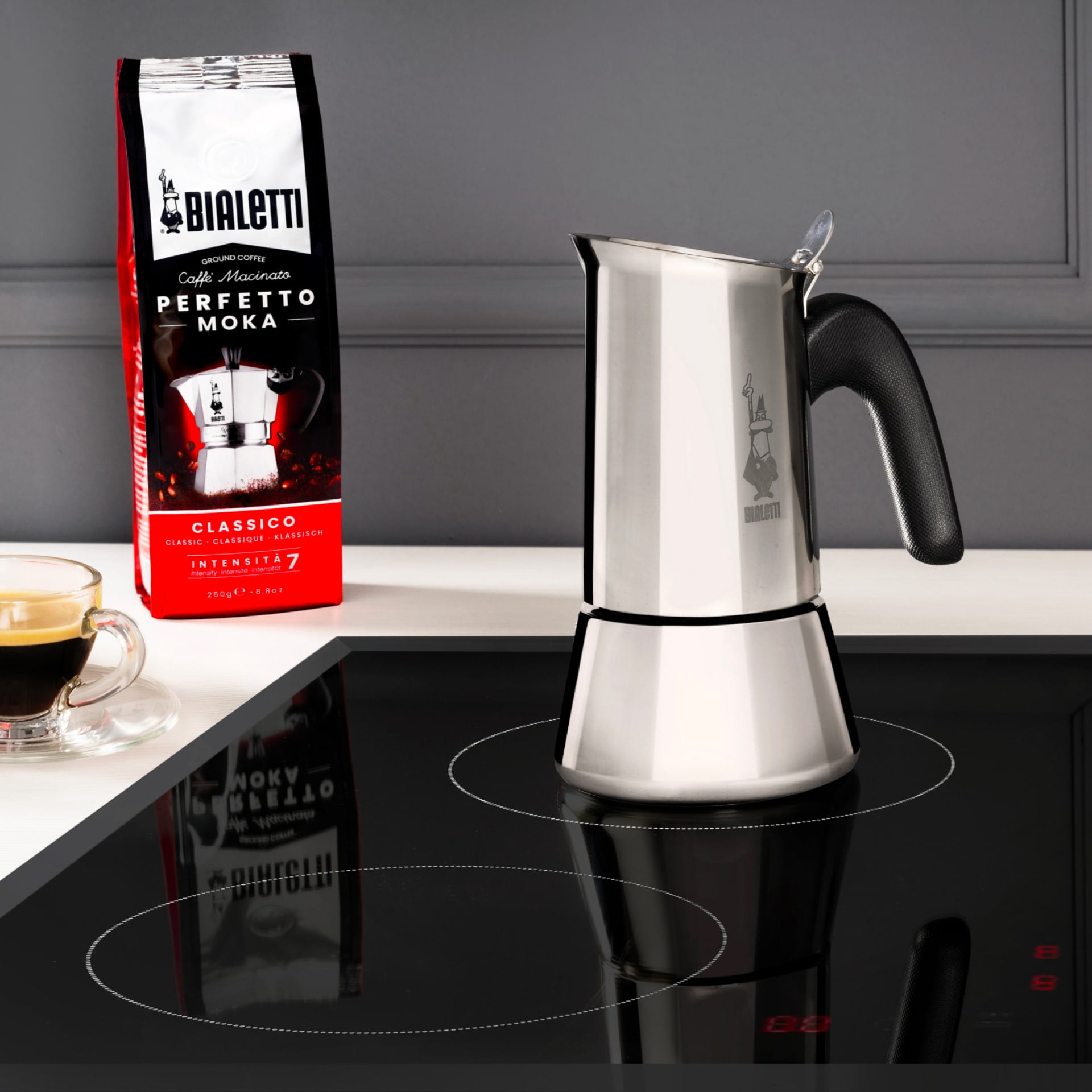 Bialetti Espressokocher Venus 6 Tassen, Edelstahl