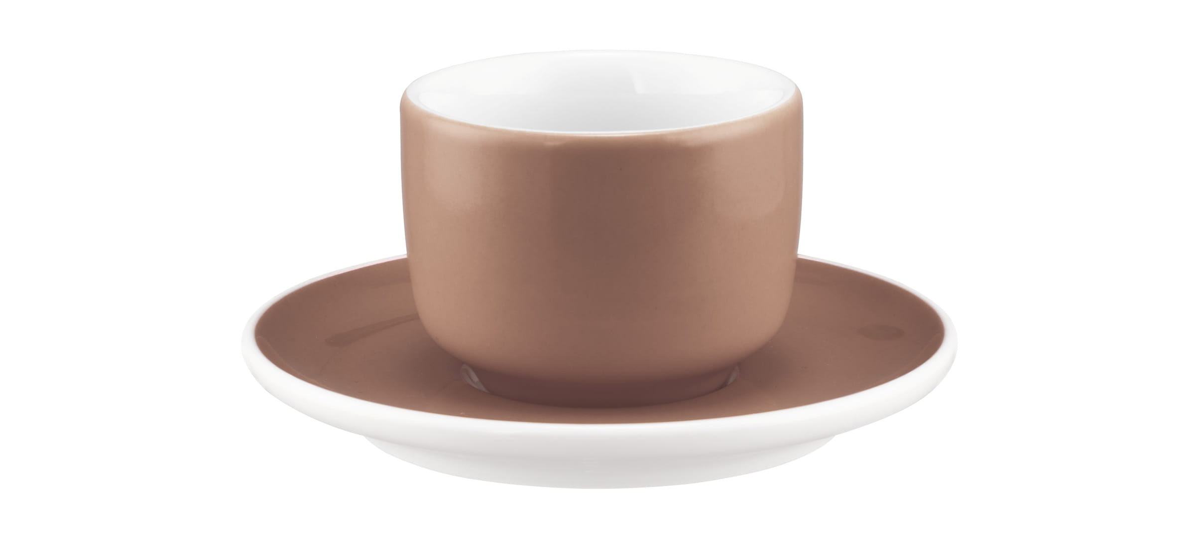 Seltmann Porzellan Sento Home Pure Colors Cocoa Brown Espressoobertasse 0,08 l ohne Henkel