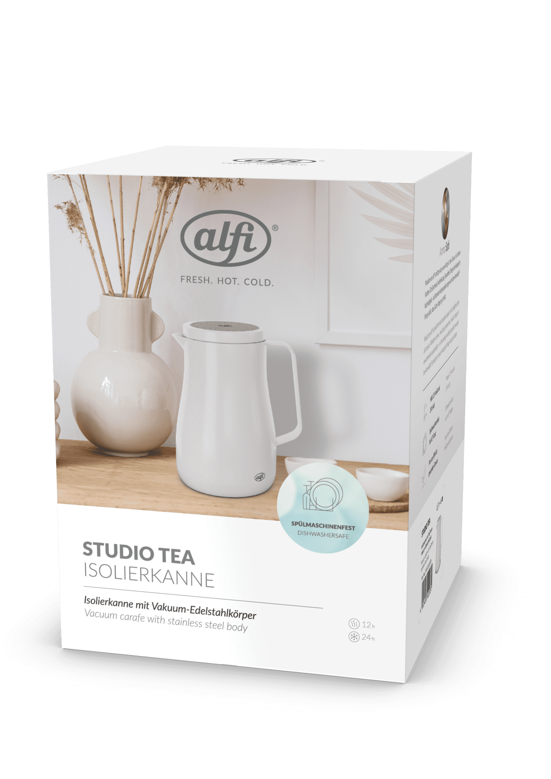 alfi Isolierkanne STUDIO TEA porcelain white 0,7 l