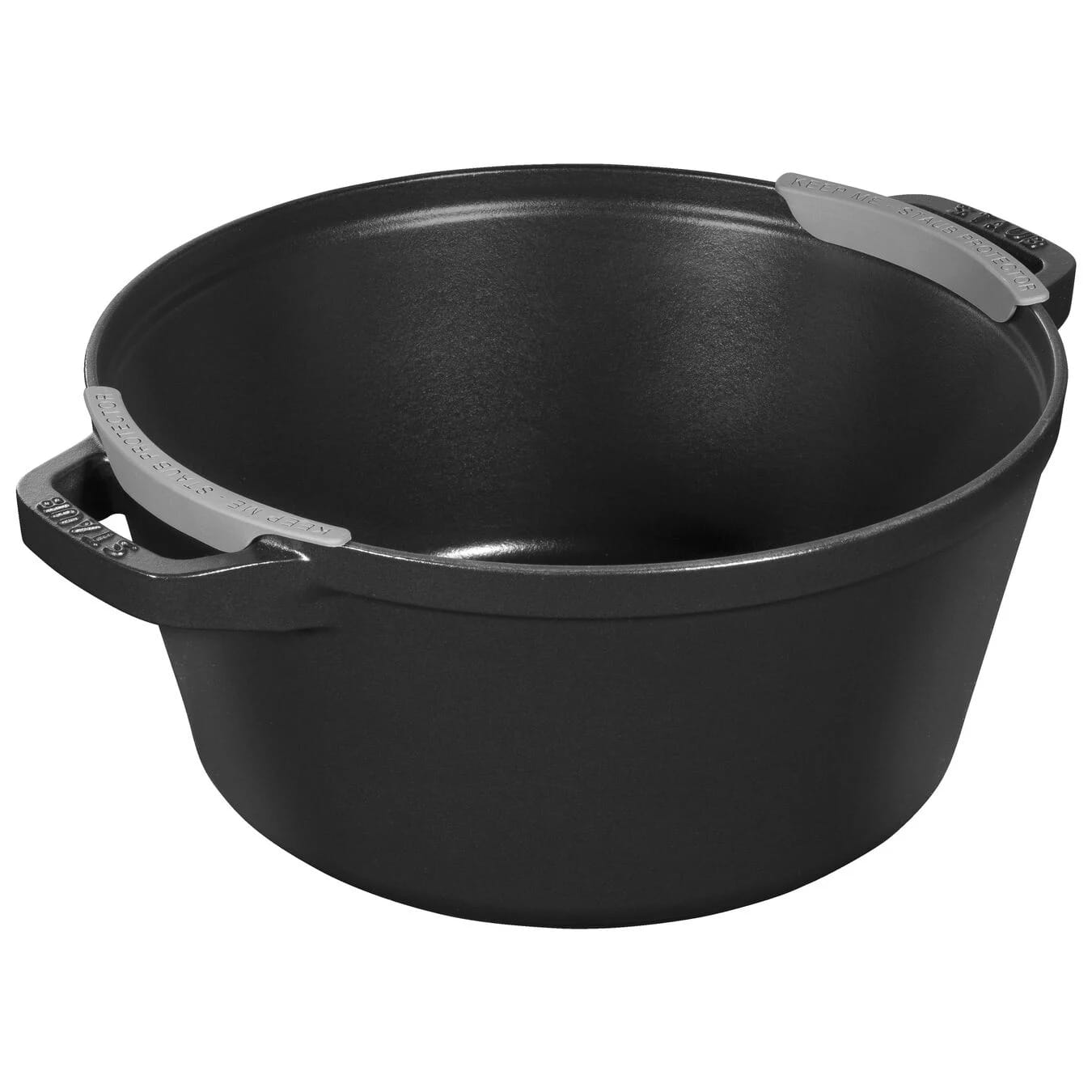 Staub Cocotte Kochtopfset 2-teilig Gusseisen rund 24 cm Schwarz