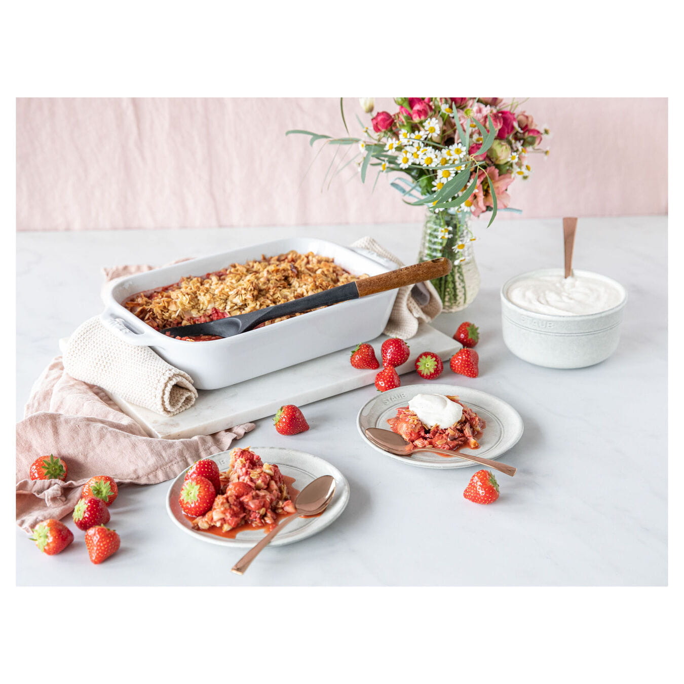 Staub Dining Line Keramik Teller Ø 15 cm Weißer Trüffel