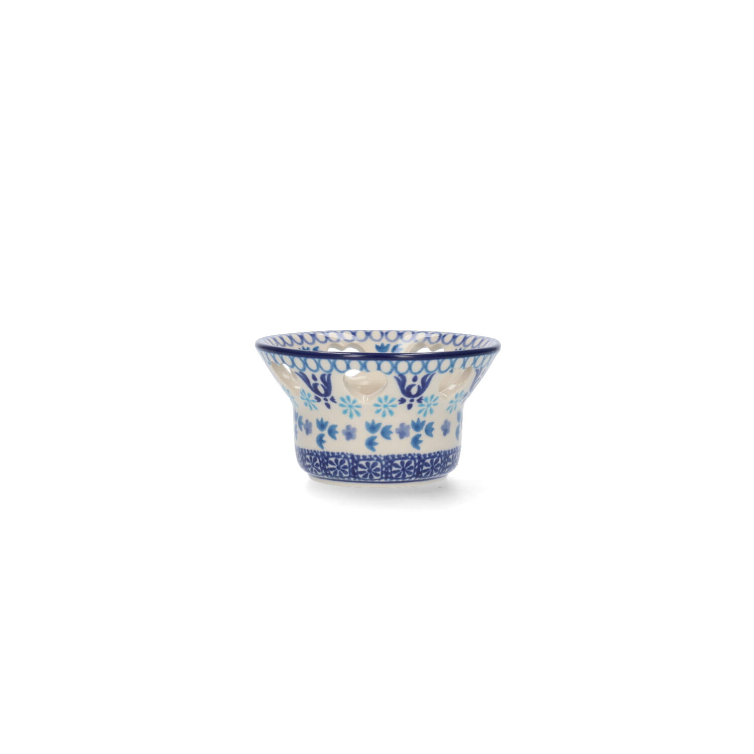 Bunzlau Castle Keramik Teelichthalter herzförmige Löcher - Nautique