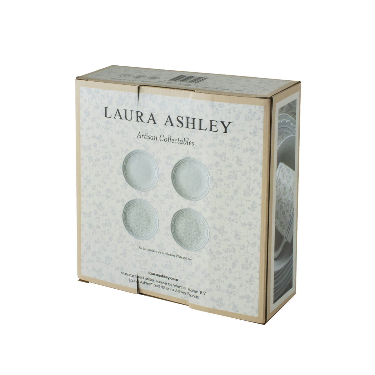 Laura Ashley Steingut Artisan 4-tlg.Tellerset 20 cm