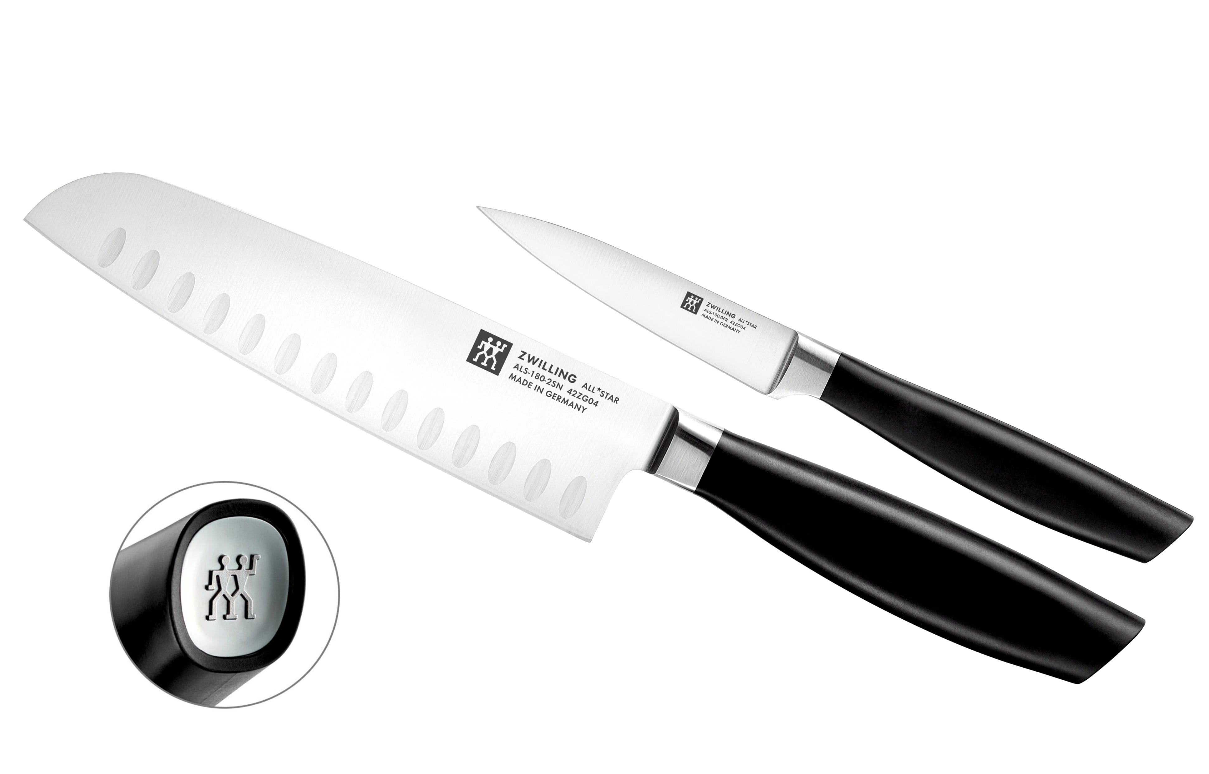 Zwilling All*Star Messerset 2-teilig, Santoku-, Spick- & Garniermesser,  Silber