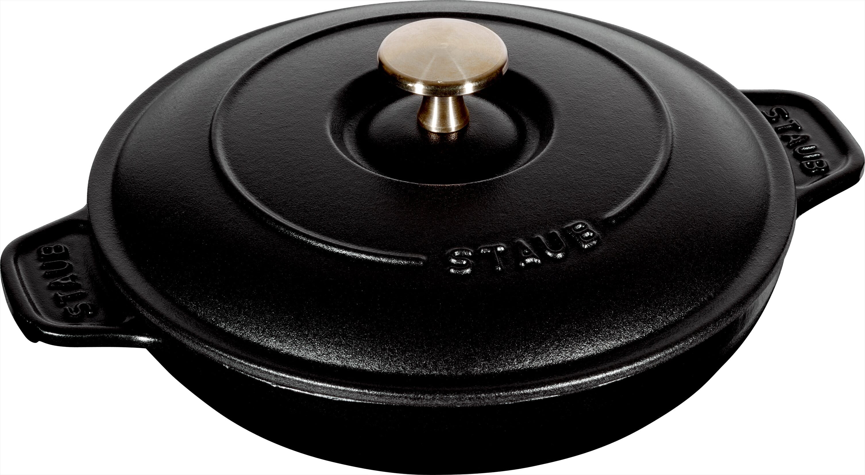 Staub Auflaufform mit Deckel rund 20cm schwarz