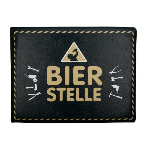 Gilde Sitzpolster für Getränke-/Bierkiste "Bierstelle" 34 x 44 cm