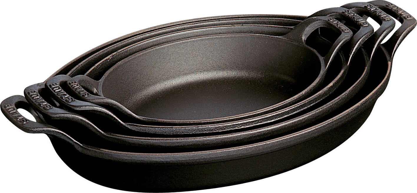 Staub Stapelbare Auflaufform 28cm schwarz