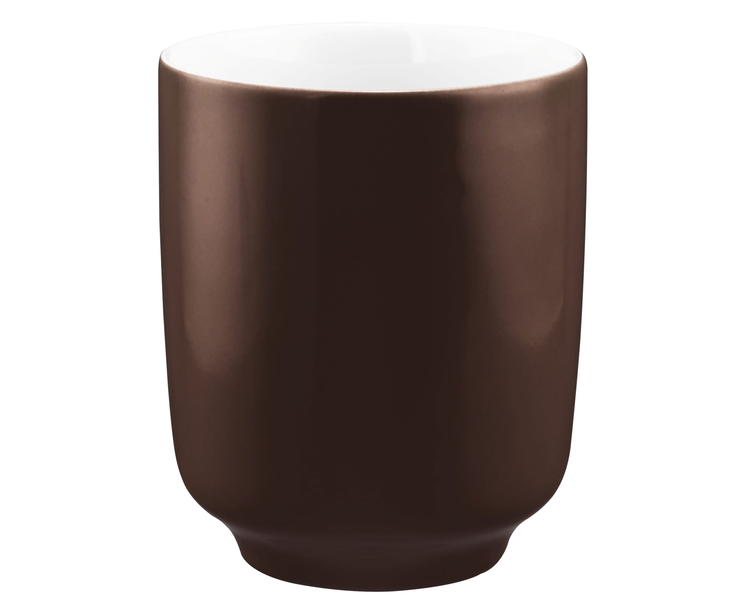 Seltmann Porzellan Sento Home Pure Colors Chocolate Brown Becher ohne Henkel 0,40 l