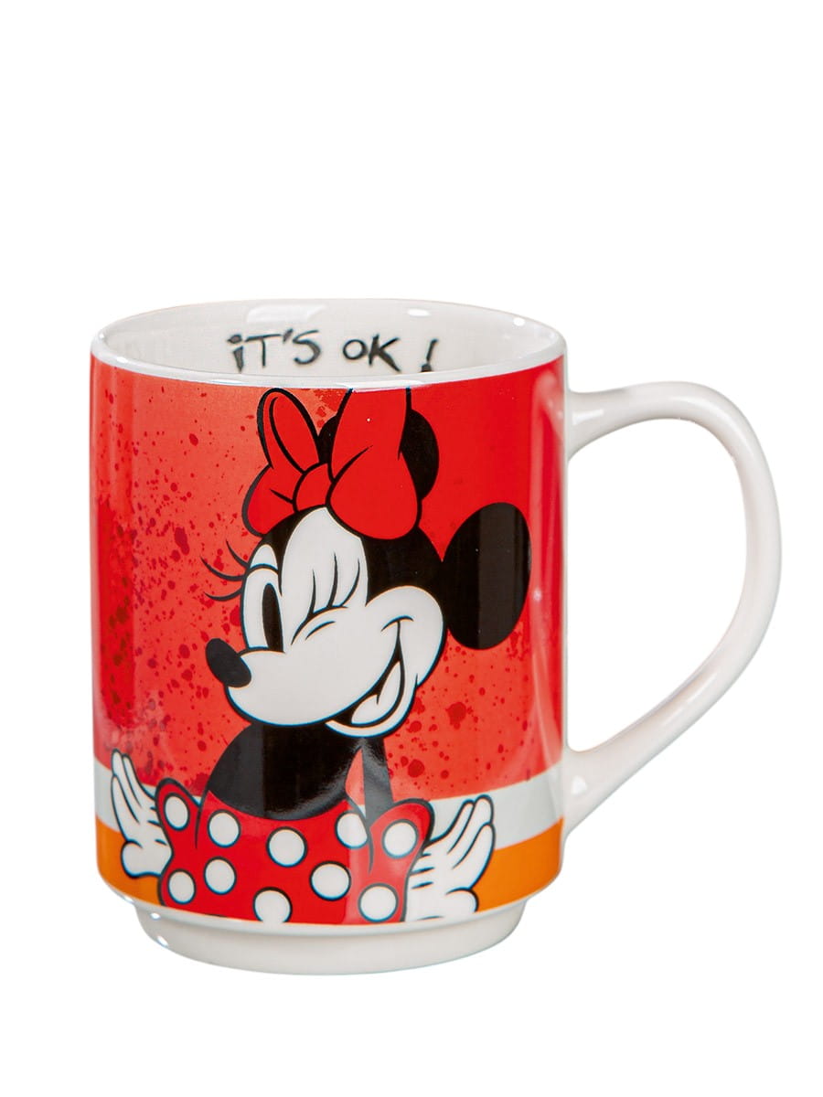 Gilde Disney Porzellan Tasse / Becher, "Minnie I am" rot 350ml