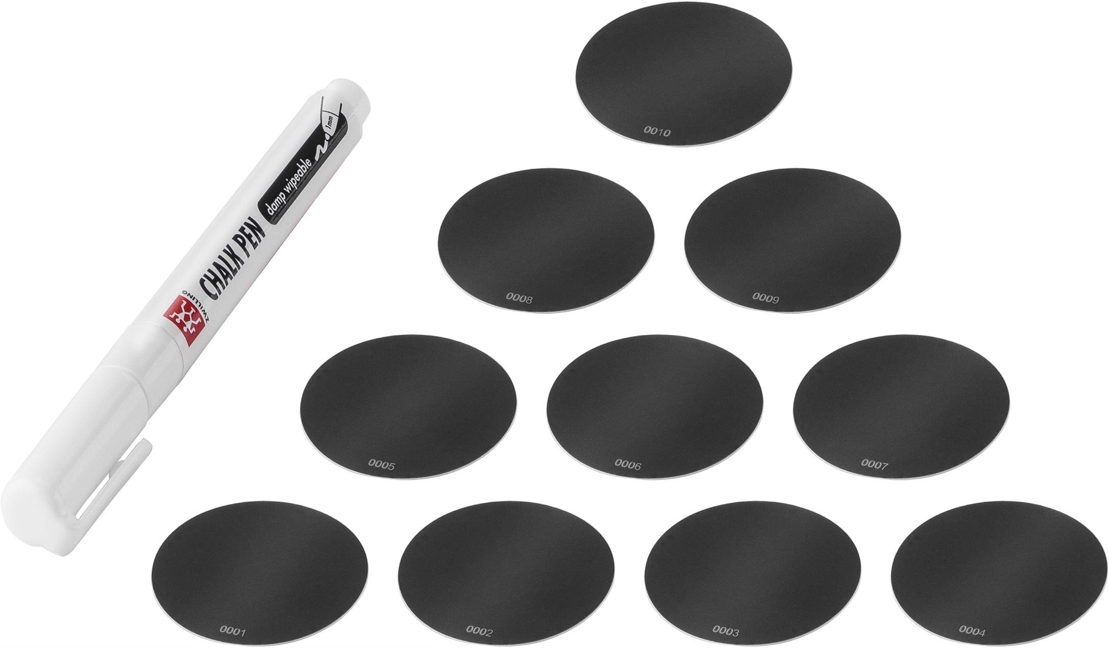 Zwilling Fresh & Save Cube Set Etiketten und Kreidestift 11-tlg. Schwarz-Weiß
