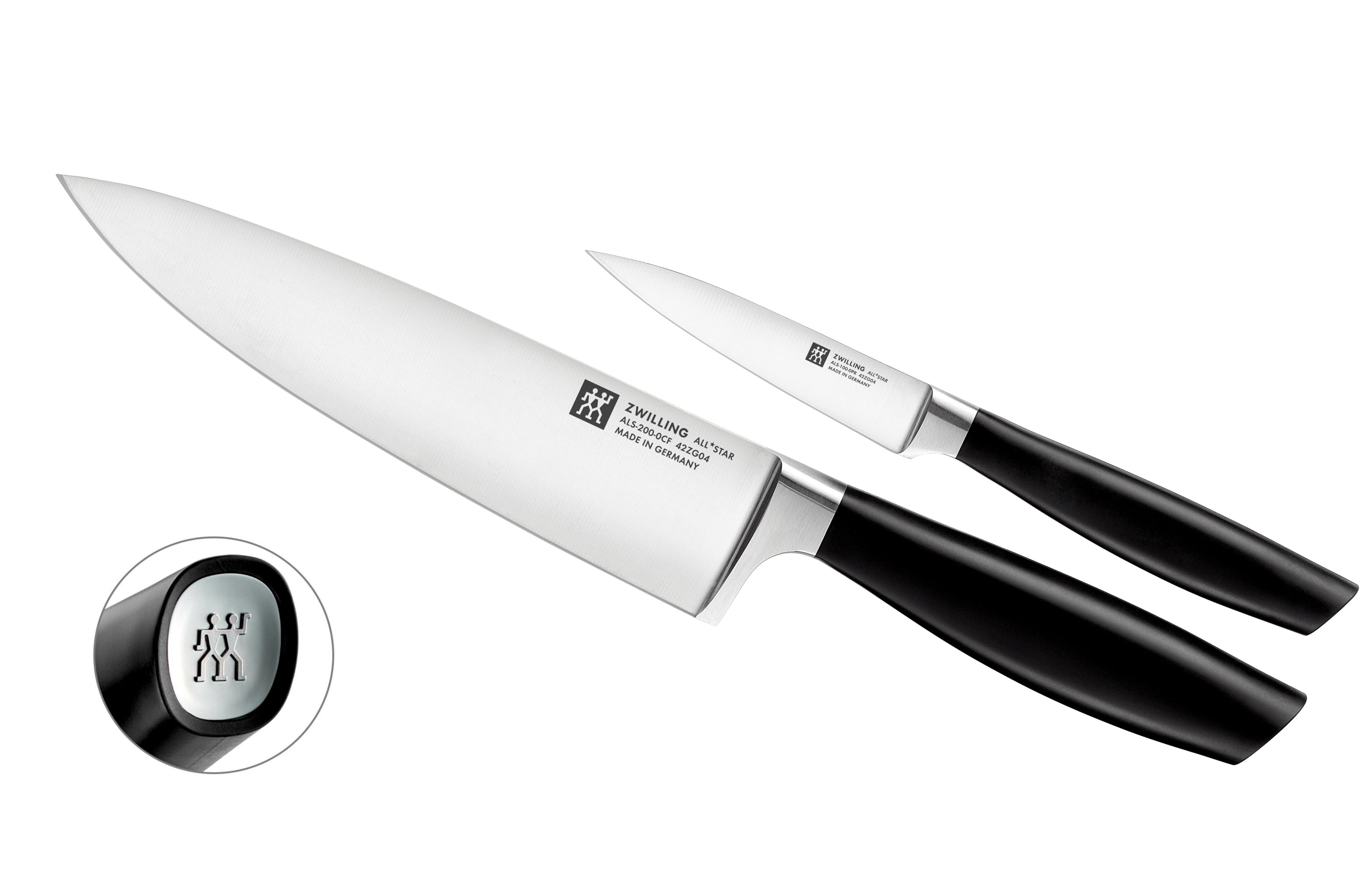 Zwilling All*Star Messerset 2-teilig, Koch-, Spick- & Garniermesser, Silber