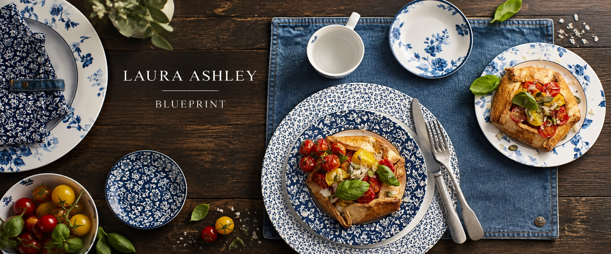Laura Ashley Blueprint Tischarrangement