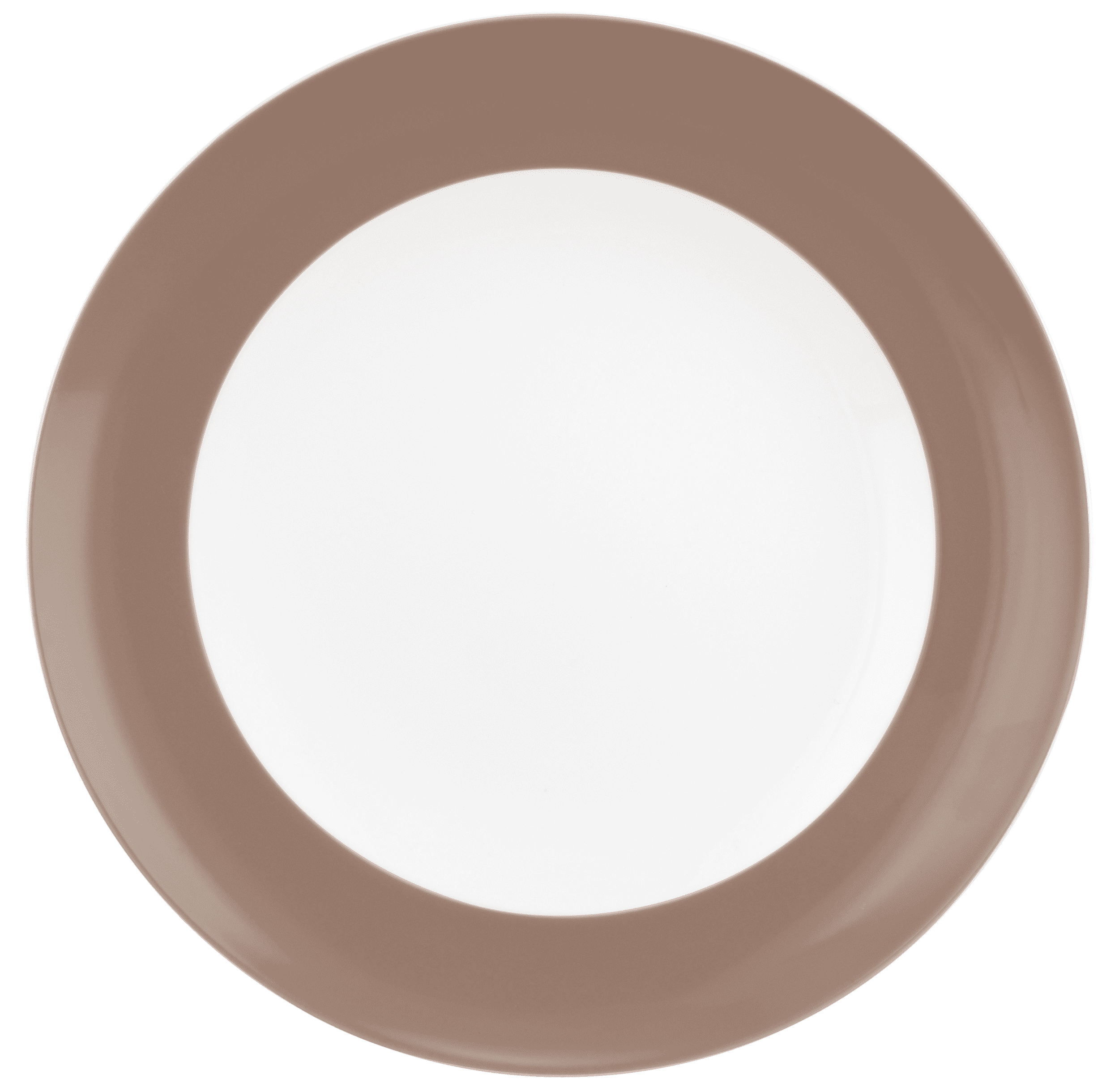 Seltmann Porzellan Liberty Pure Colors cocoa brown Speiseteller rund 27 cm Fahne