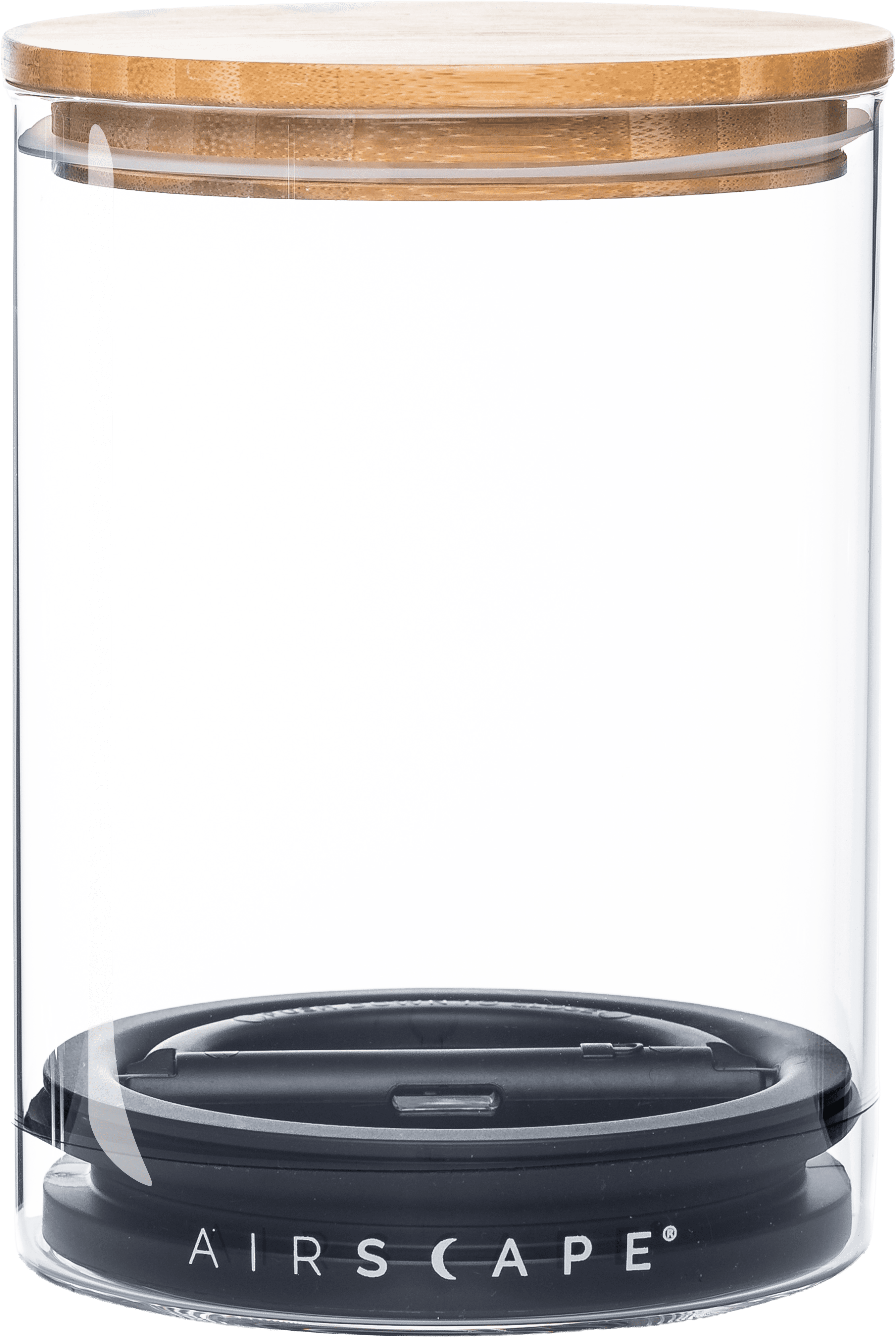 Airscape GLAS-Aromabehälter mittel, Bambusdeckel