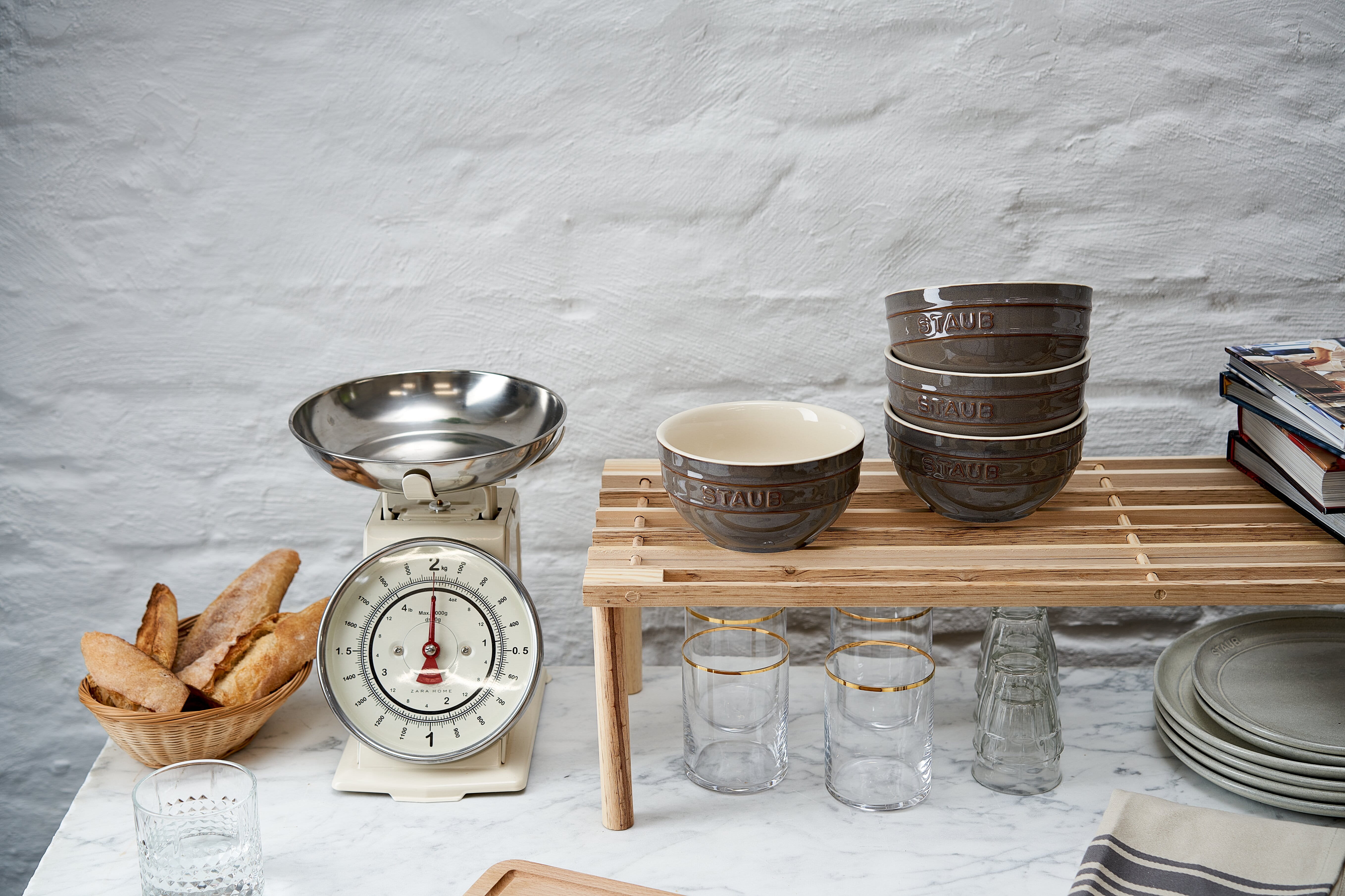 Staub Keramik Schüssel 14cm, ancient grey