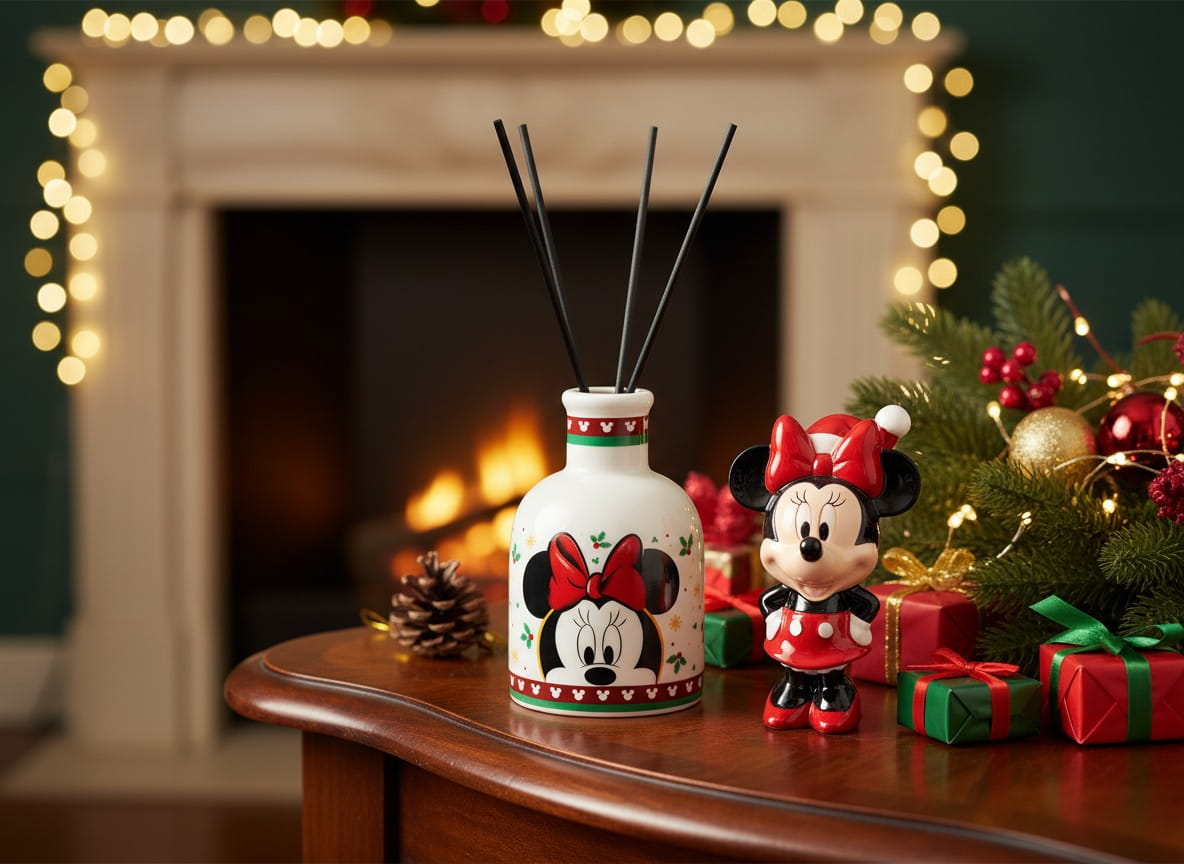 Gilde Disney Raumduft - Winter Magic - Minnie, Porzellan 7x12cm