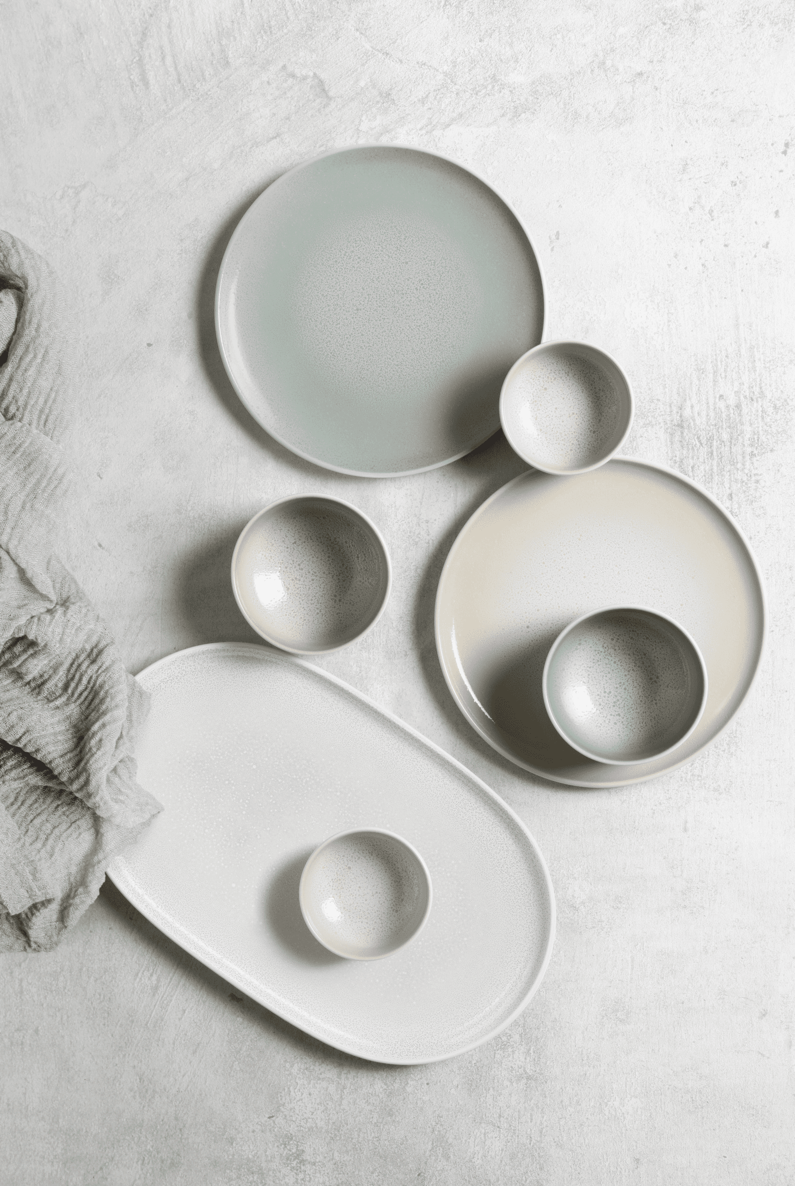 Seltmann Porzellan Sento Home Aura cream Teller/Servierplatte oval 33x20 cm