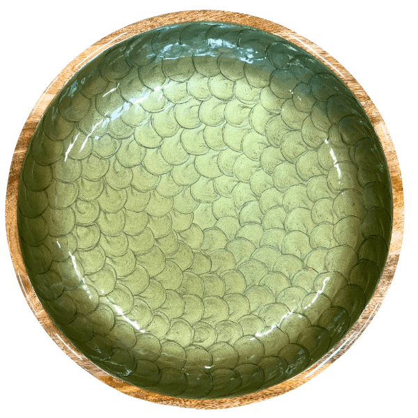 byRoom Mangoholz Schüssel Olive Pearl 38 cm