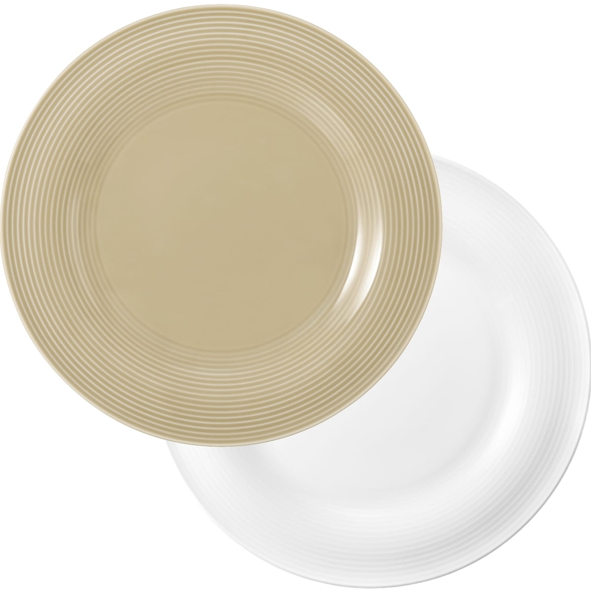 Seltmann Porzellan Beat Tafelservice 12-teilig, Weiss, Sand 