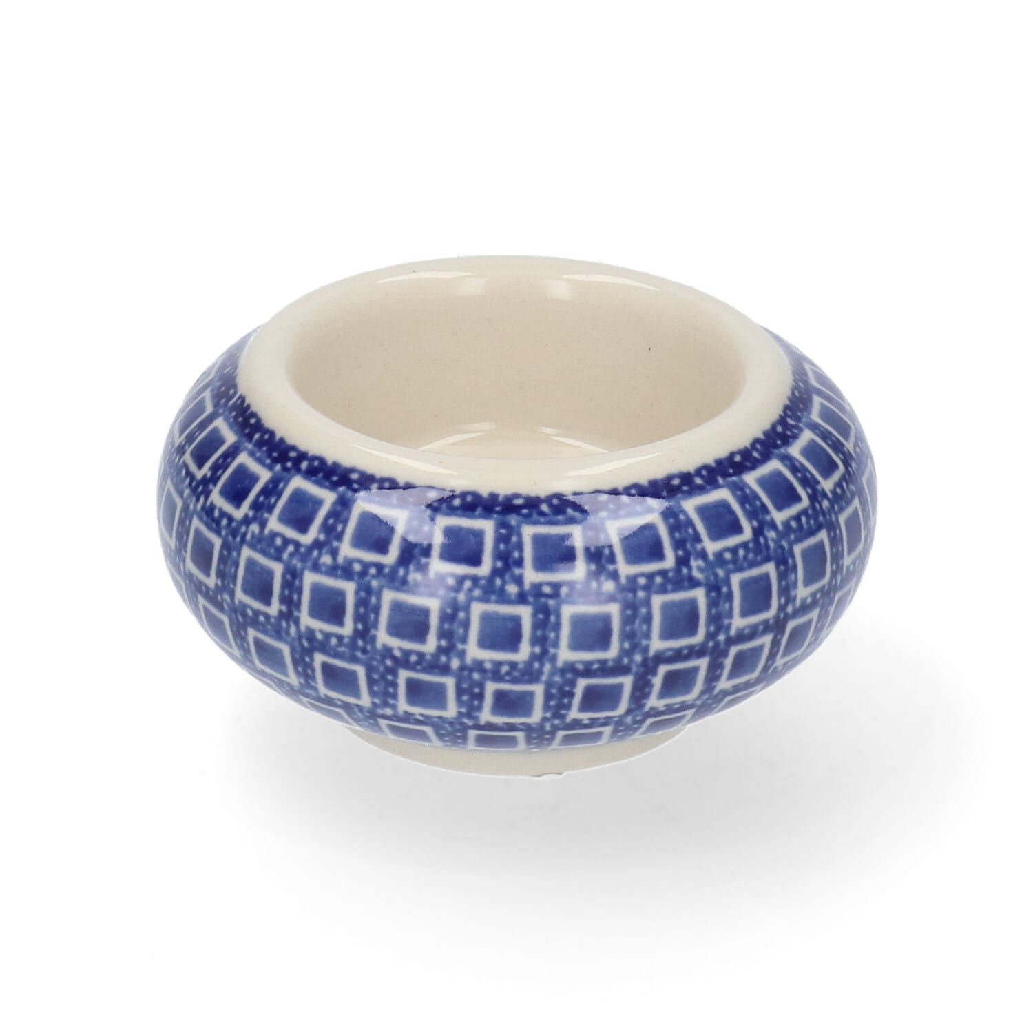 Bunzlau Castle Keramik Teelichthalter - Blue Diamond