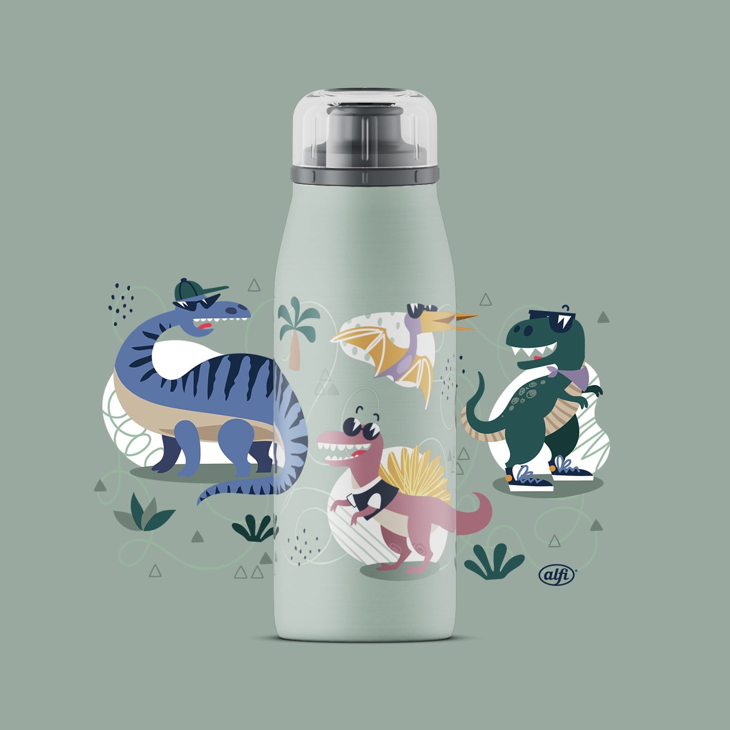 alfi Isolierflasche ISO BOTTLE crazy dinos 0,35 l