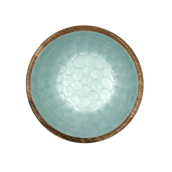 byRoom Mangoholz Schüssel Aqua Pearl 18 cm 