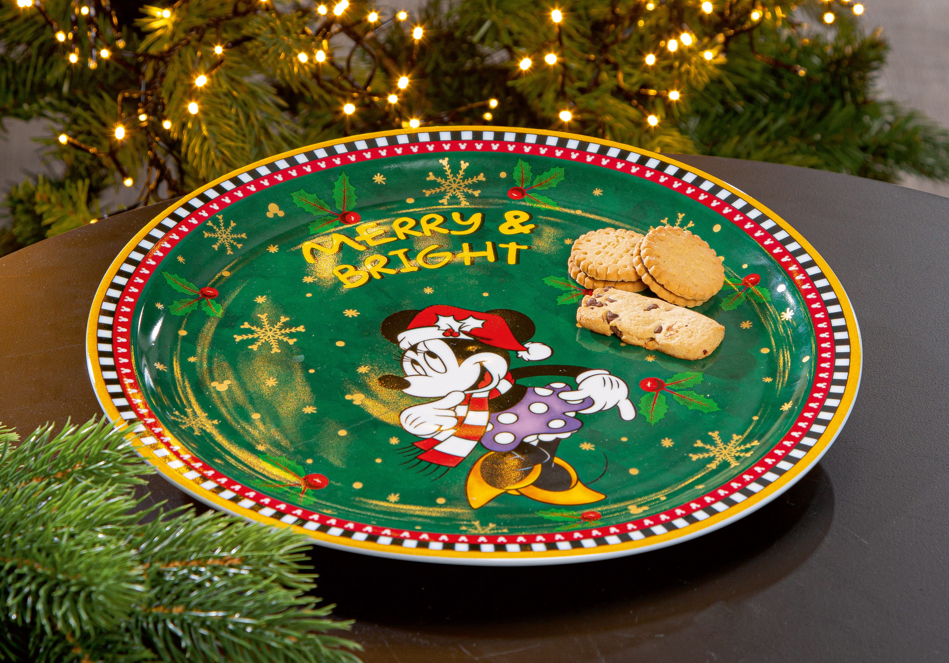 Gilde Disney Teller Minnie Mouse - Winter Magic - 31cm