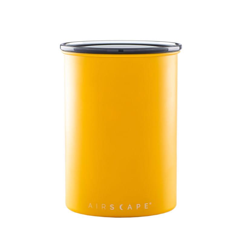 Airscape Edelstahl-Aromabehälter mittel, gelb matt