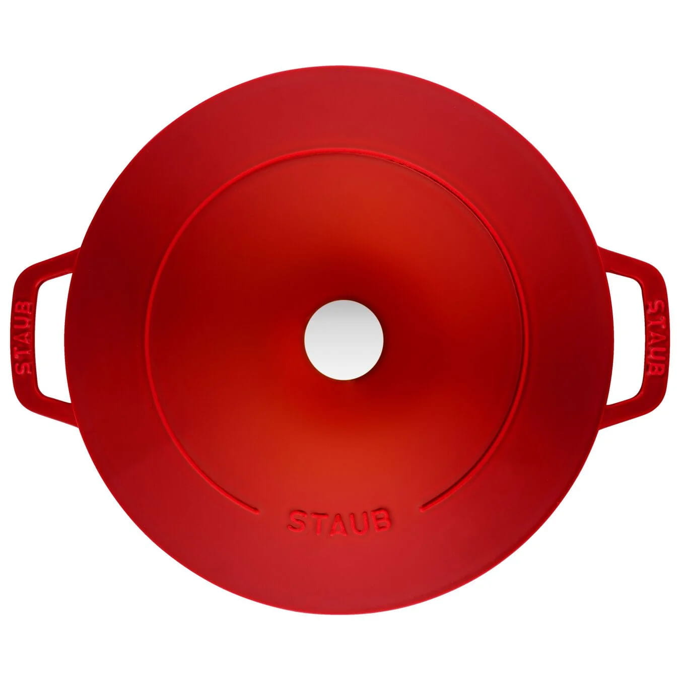 Staub Cocotte Kochtopfset 2-teilig Gusseisen rund 24 cm Kirschrot