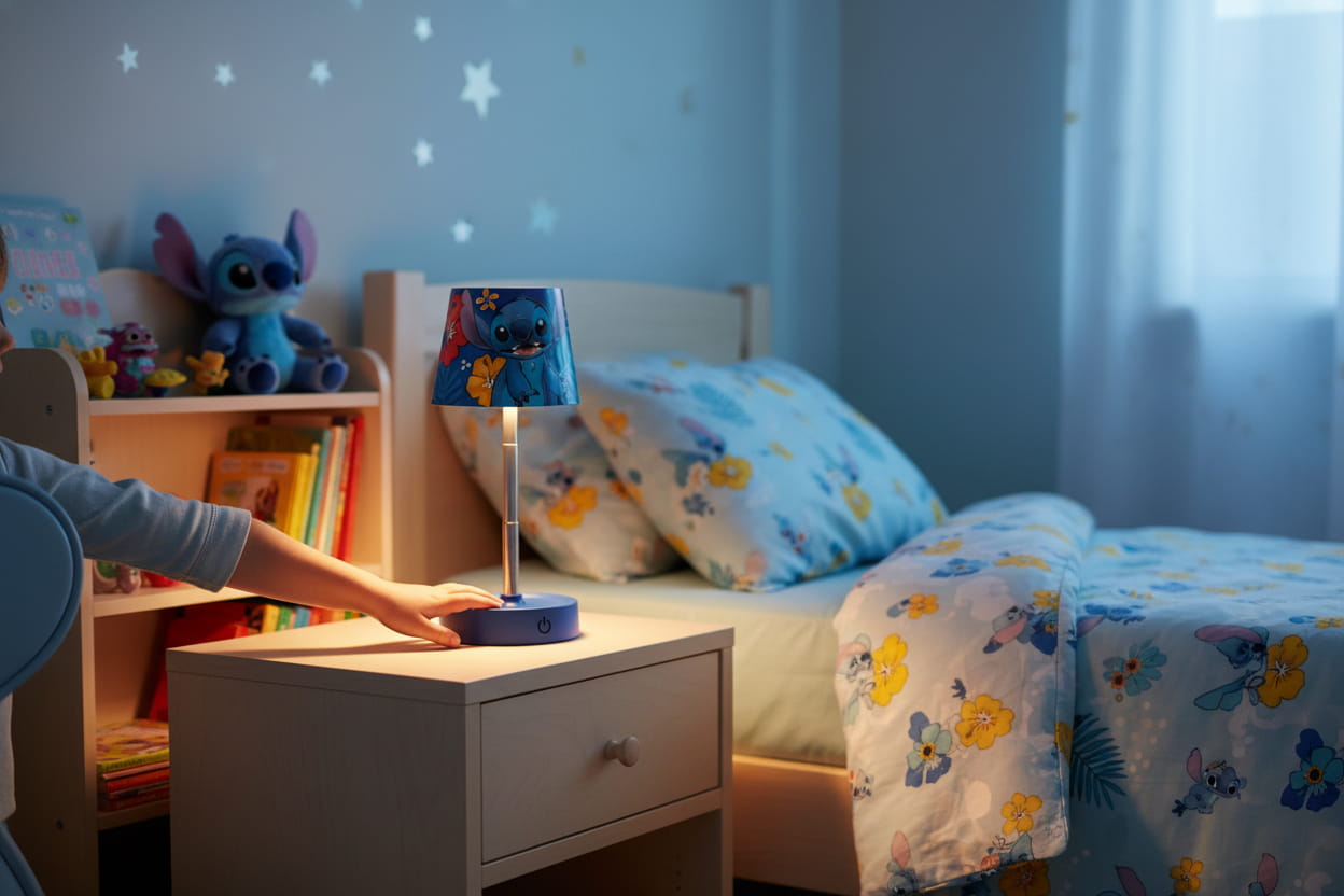 Gilde Disney Tischleuchte (LED) rund „Stitch“