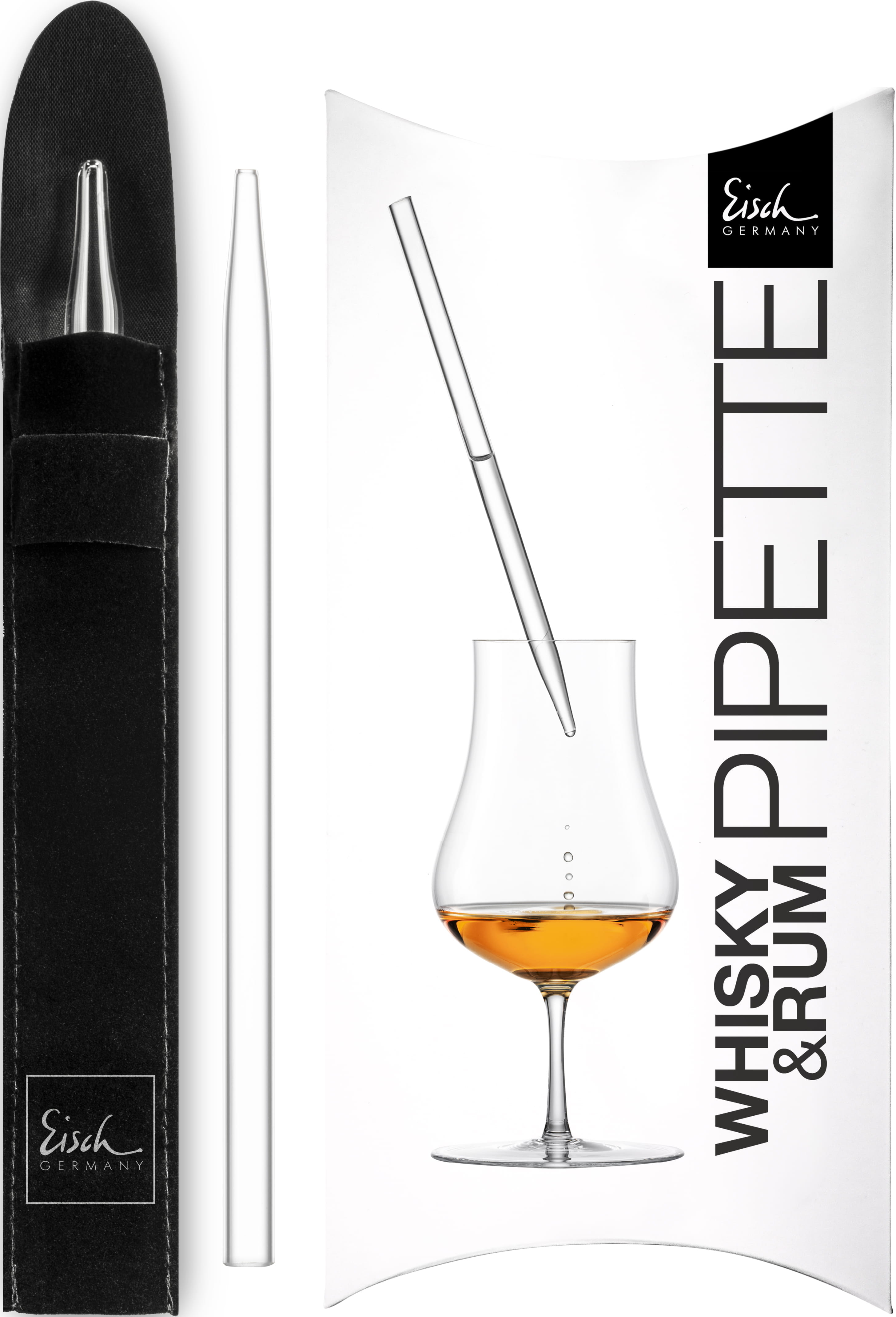 Eisch Glas Jeunesse Rum Tasting Set 514/67 Kupfer im Geschenkkarton