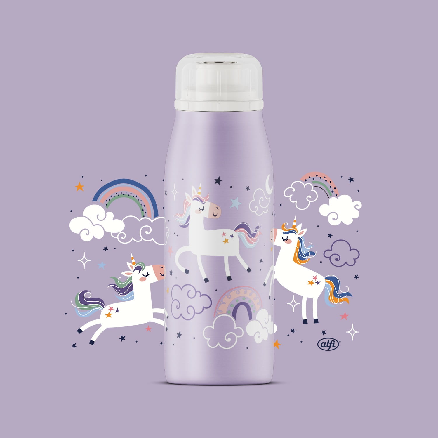 alfi Isolierflasche ISO BOTTLE unique unicorns 0,35 l