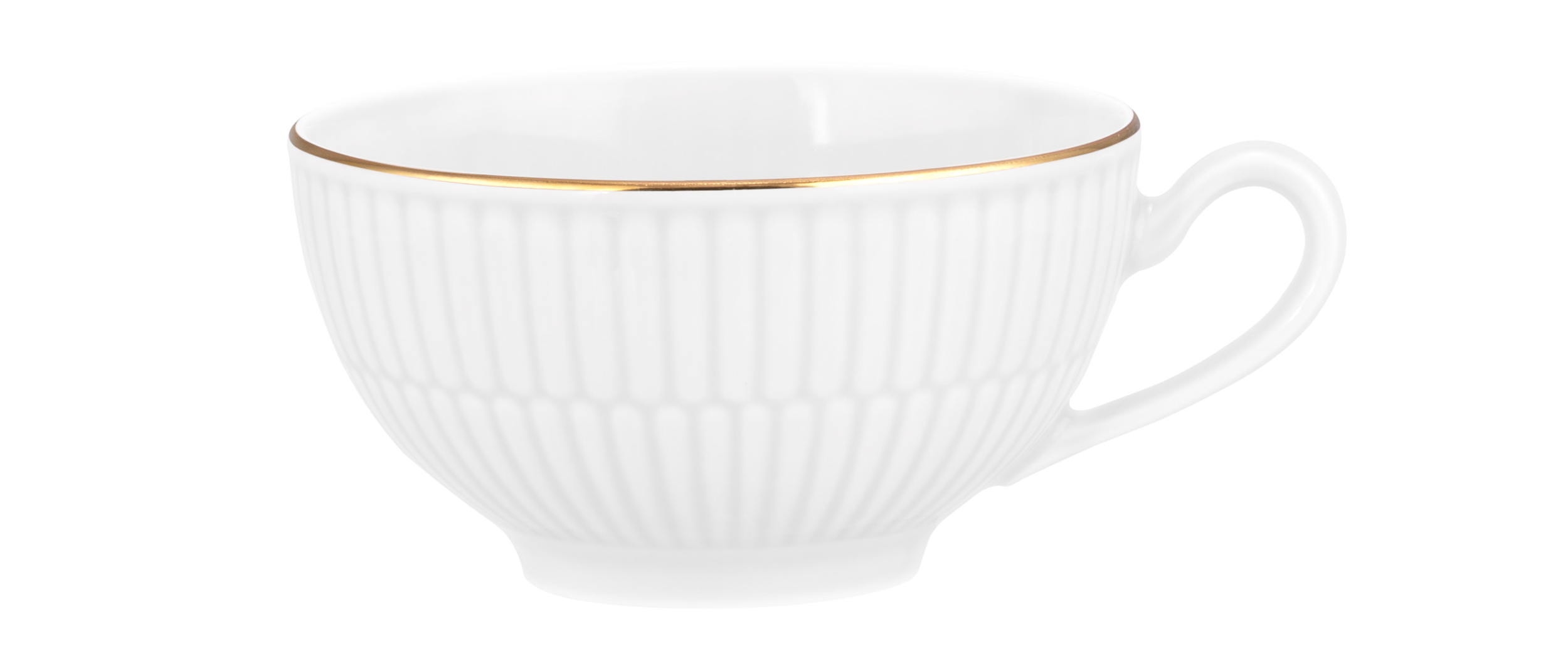 Seltmann Porzellan Amina weiss / Goldrand Teeobertasse 0,22 l