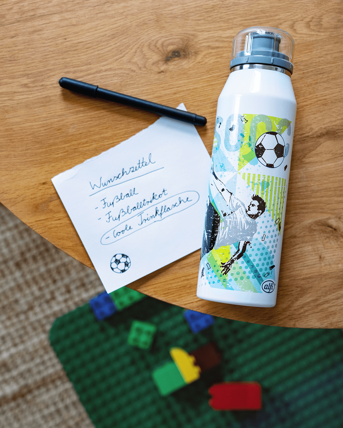 alfi Isolierflasche ISO BOTTLE Goal / Fussball 0,50 l