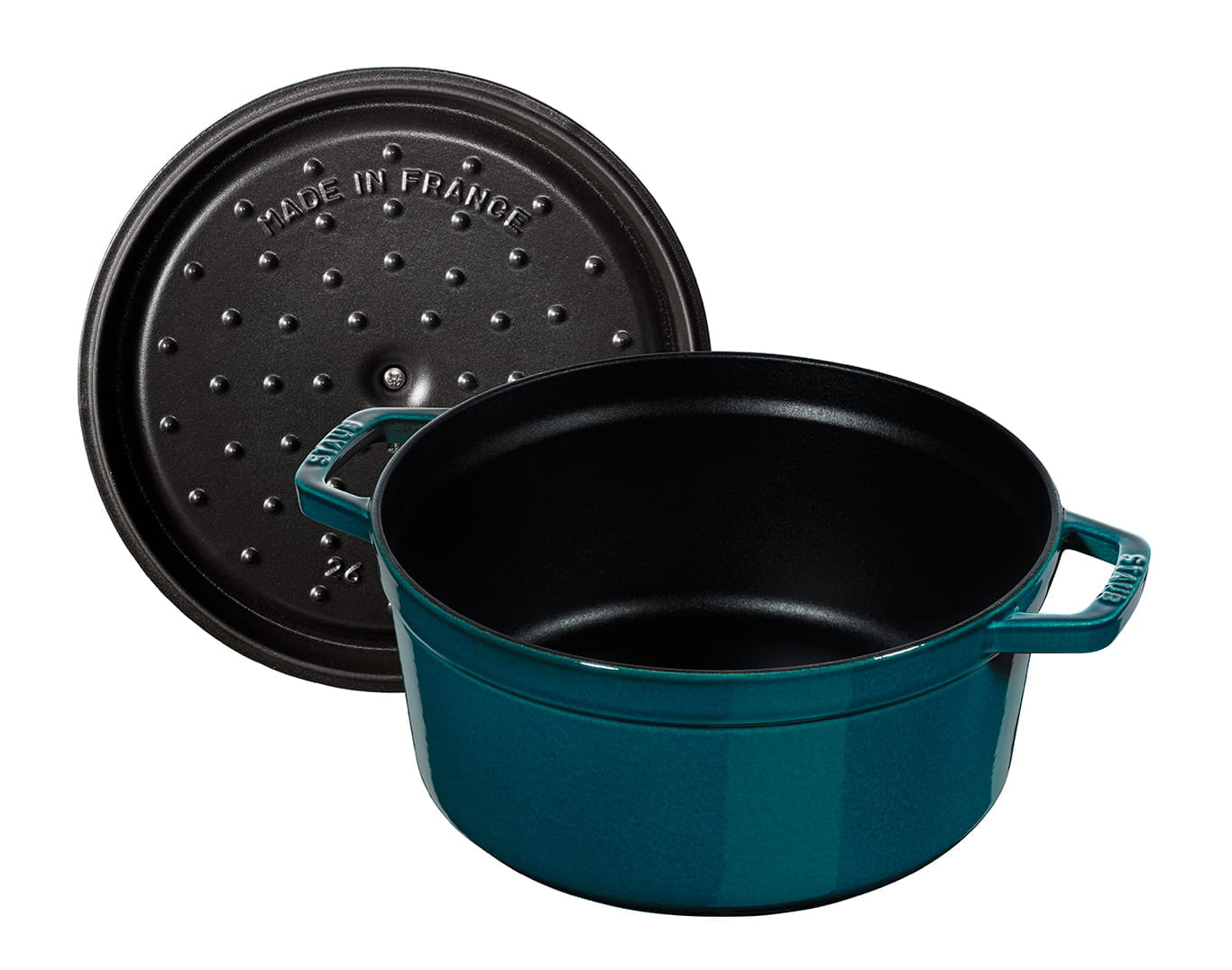 Staub Cocotte Bräter Gusseisen rund 28cm LaMer