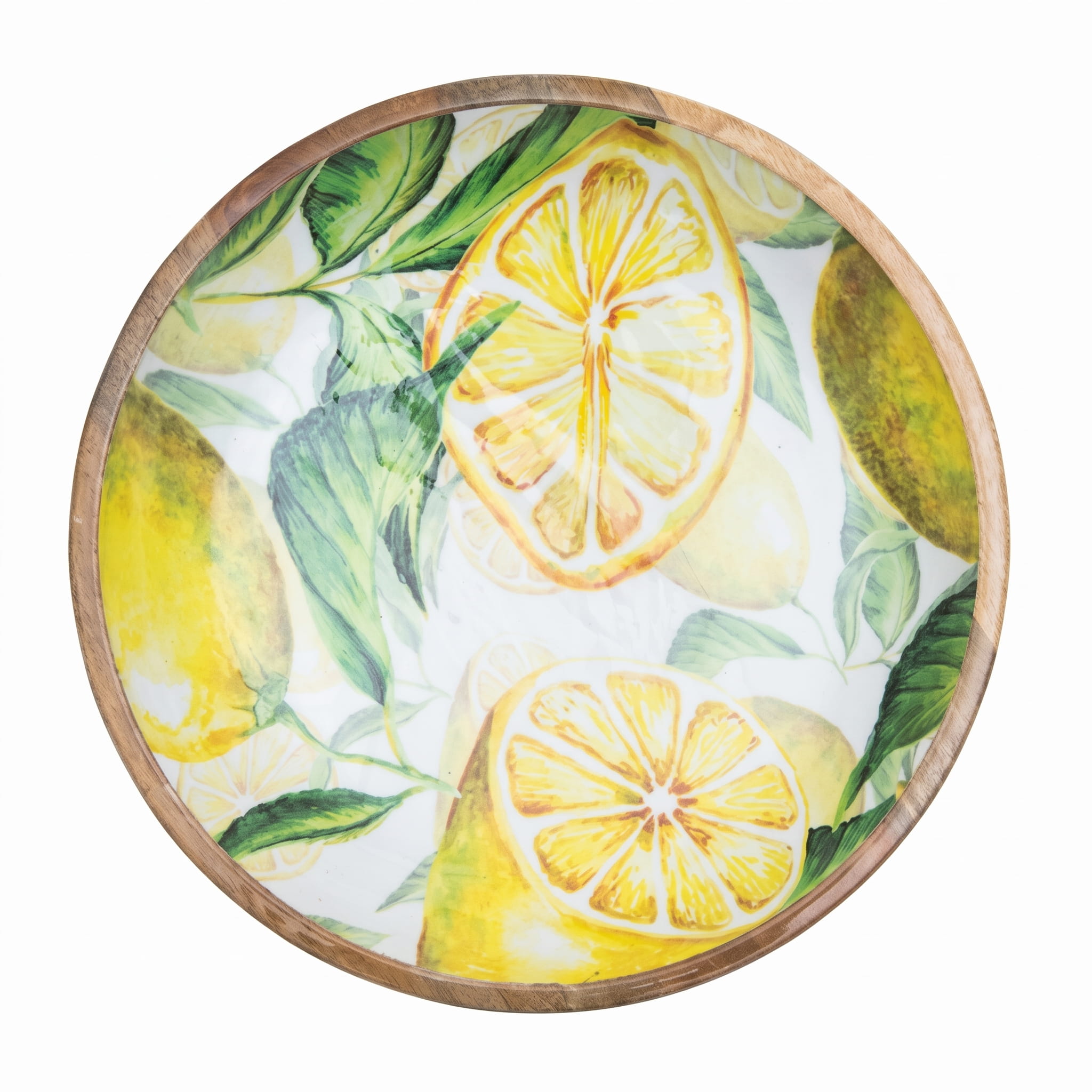 byRoom Mangoholz Schüssel Lemon Ø 38 cm, gelb