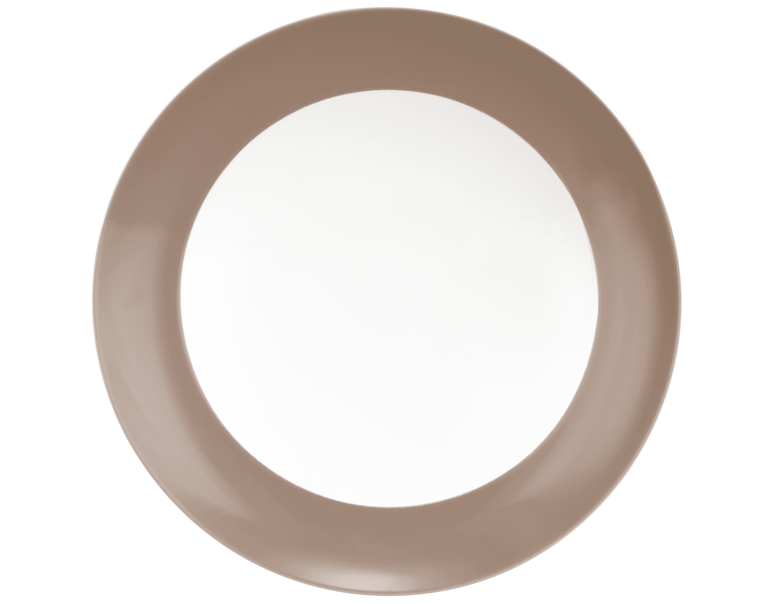 Seltmann Porzellan Liberty Pure Colors cocoa brown Suppenteller rund 23,5 cm Fahne