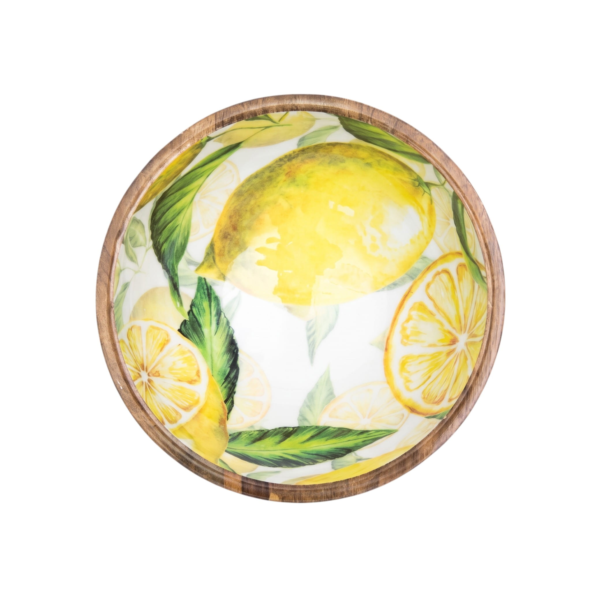 byRoom Mangoholz Schüssel Lemon Ø 24 cm, gelb