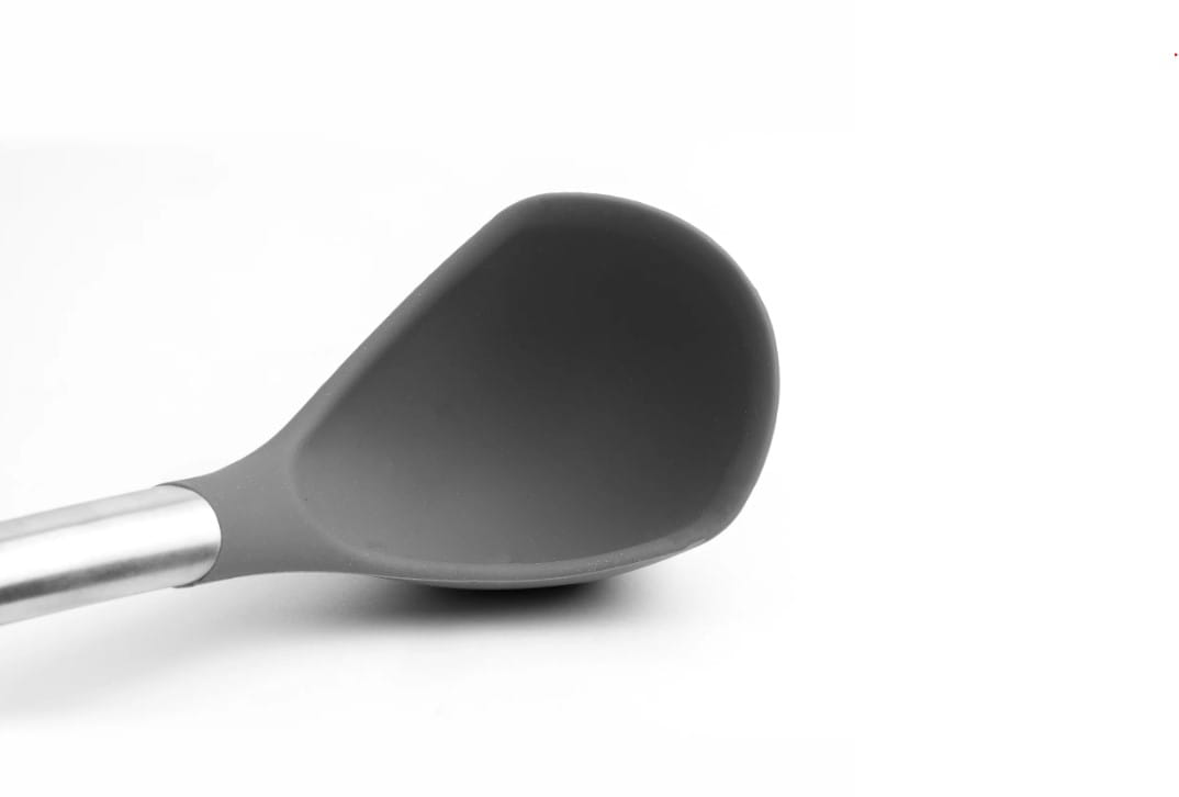Cuisipro Silikon-Schöpflöffel aus satiniertem Edelstahl grau 31 cm