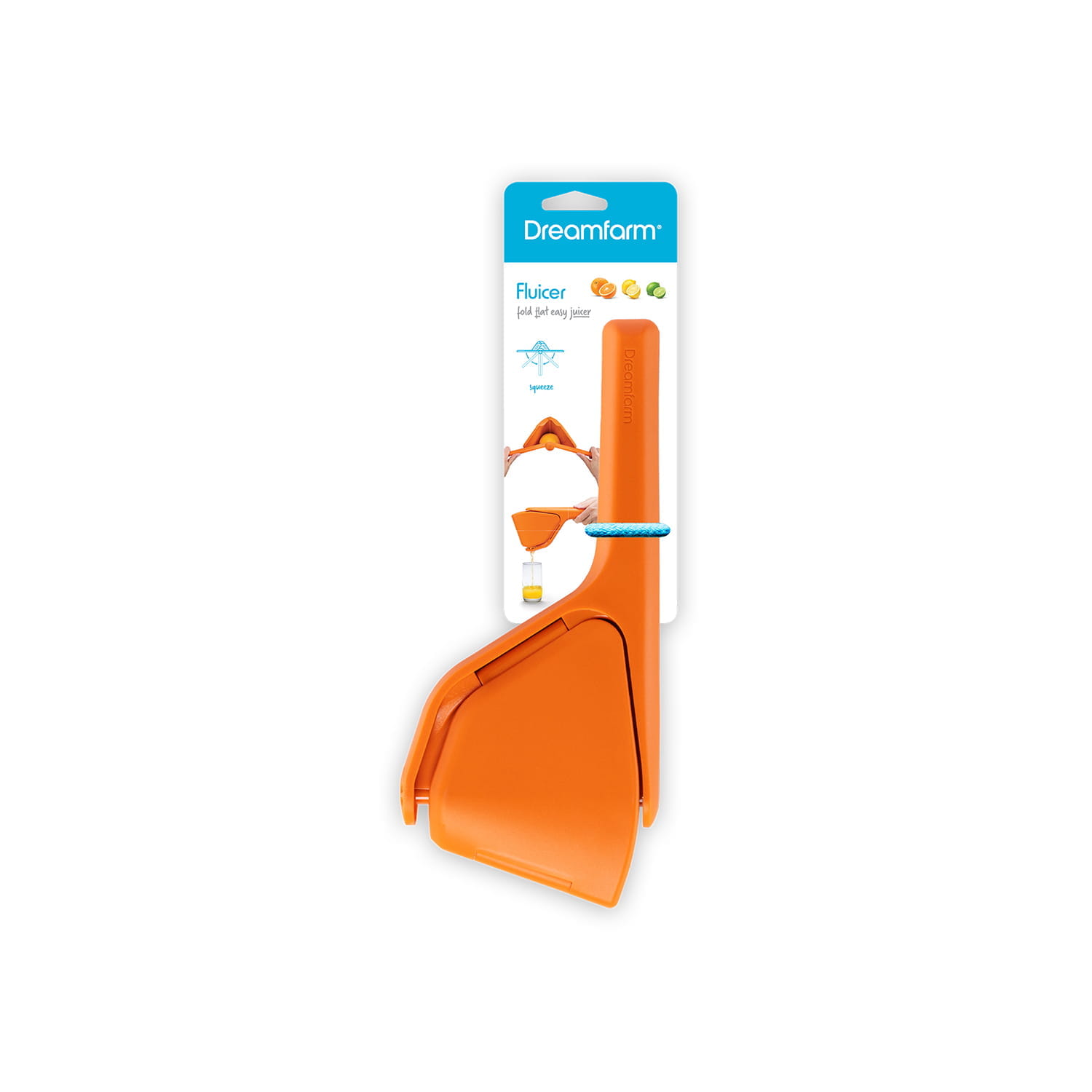 Dreamfarm Saftpresse Fluicer, orange, 28 cm