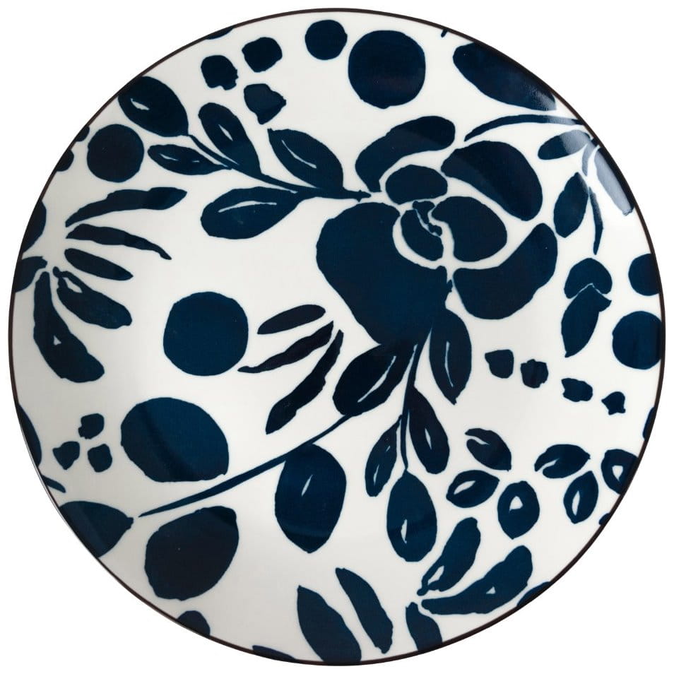 Dutch Floral Porzellan Blue Time Collection Speiseteller Ø 26 cm Flower Medium