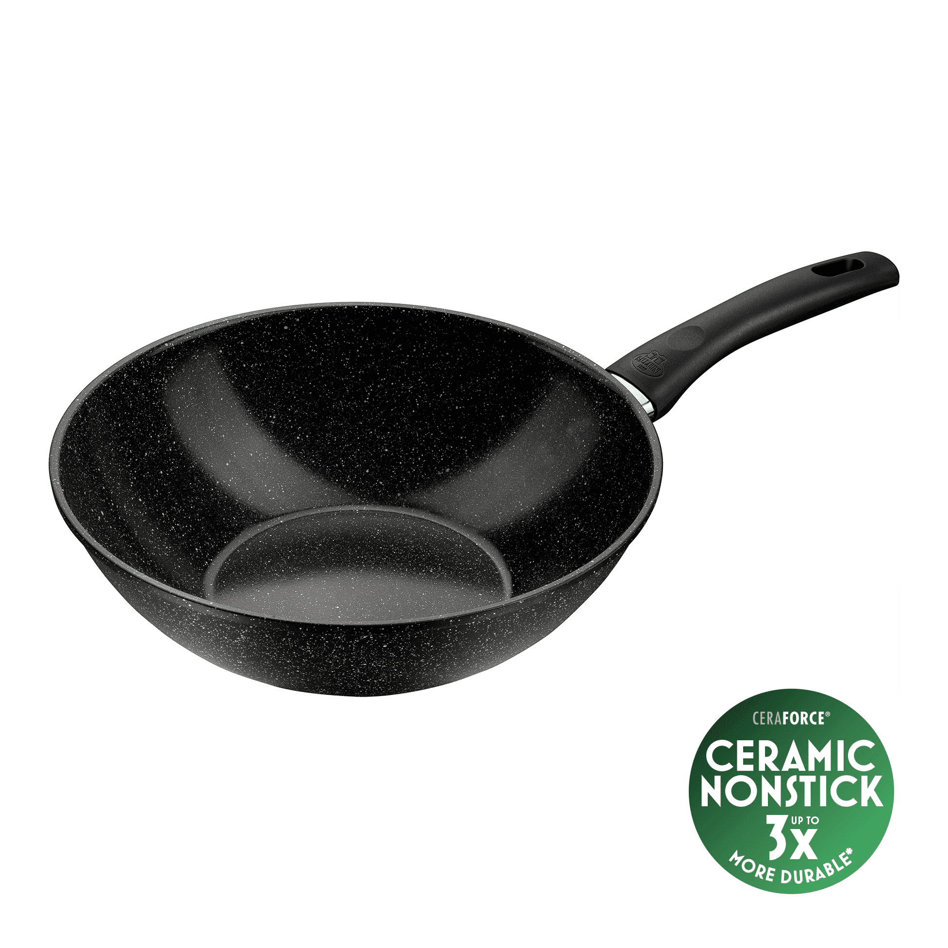 BALLARINI Vipiteno Ceramic Wok, 28 cm | rund | Aluminium | Keramische Antihaftbeschichtung