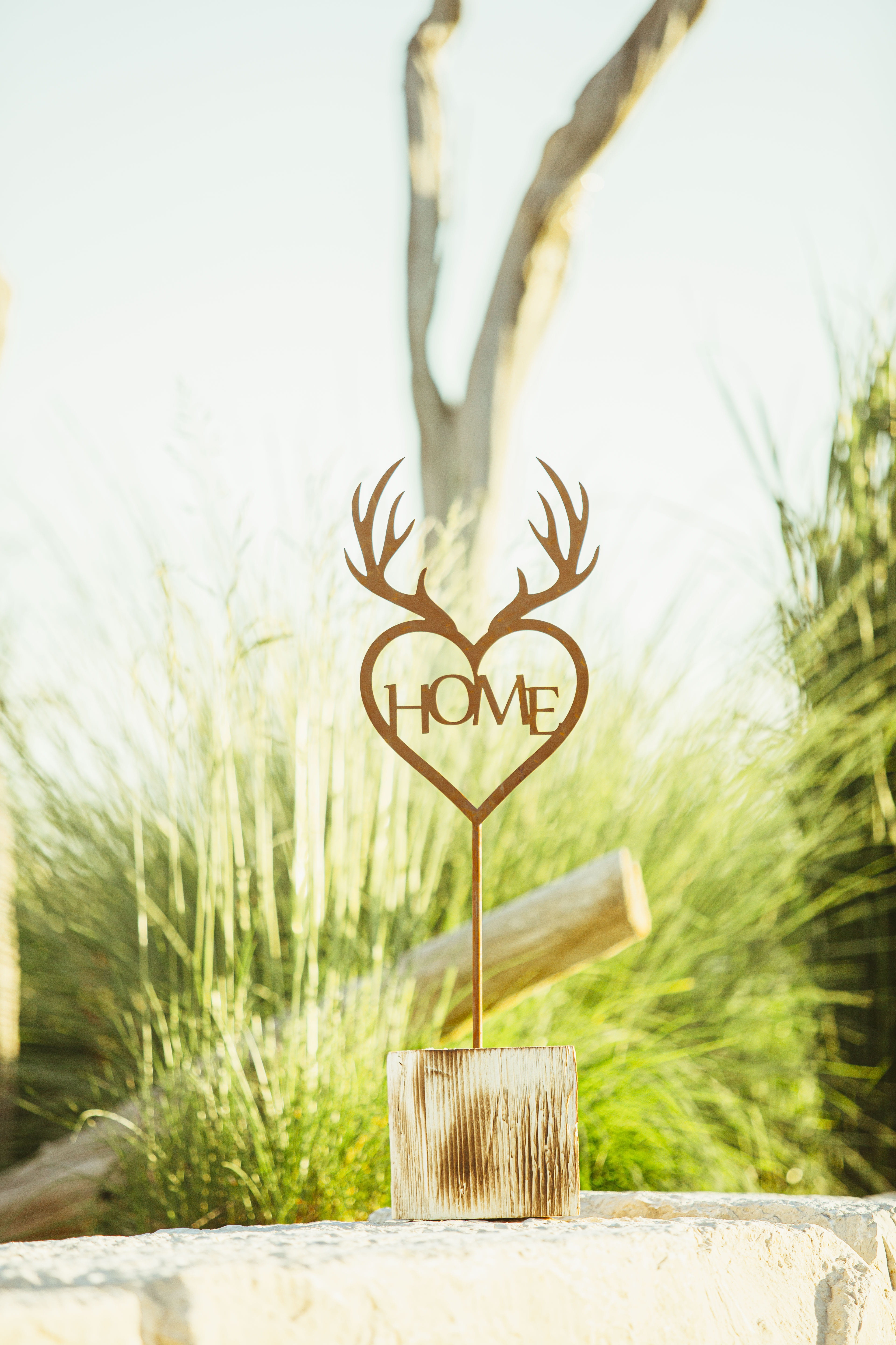 Ferrum Art Design Rost Elchherz "Home"