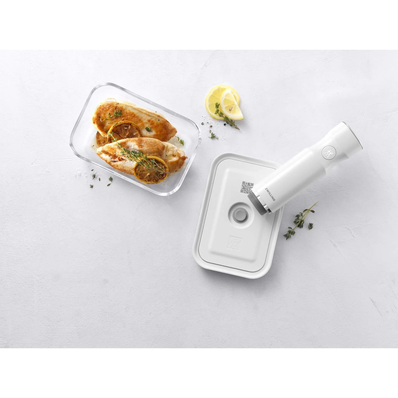 Zwilling Fresh & Save Vakuumbox L Glas Grau