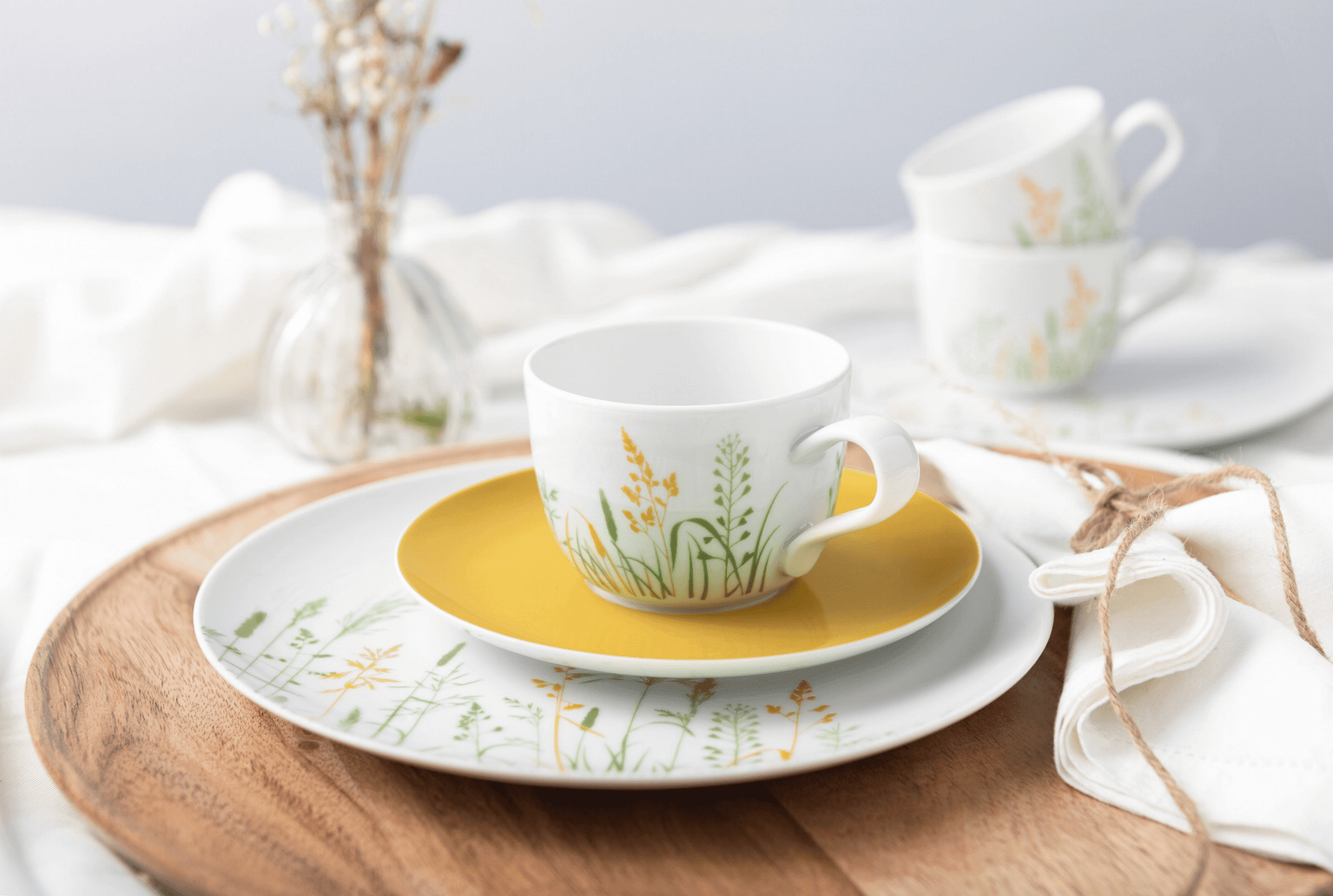 Seltmann Porzellan Liberty Meadow Grasses Curry Espressountertasse 12 cm