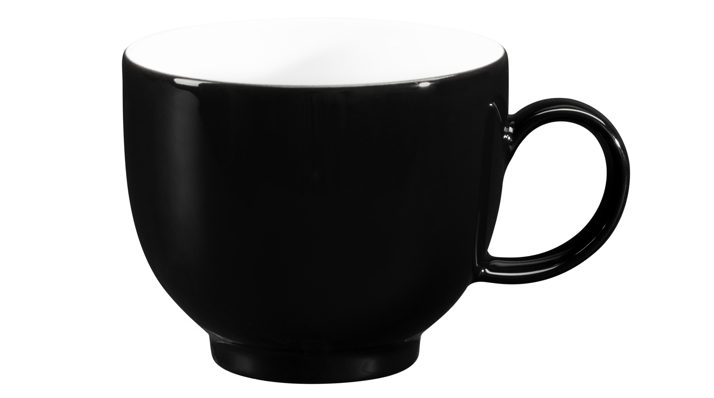 Seltmann Porzellan Lido Solid Black Kaffeeservice 18-teilig