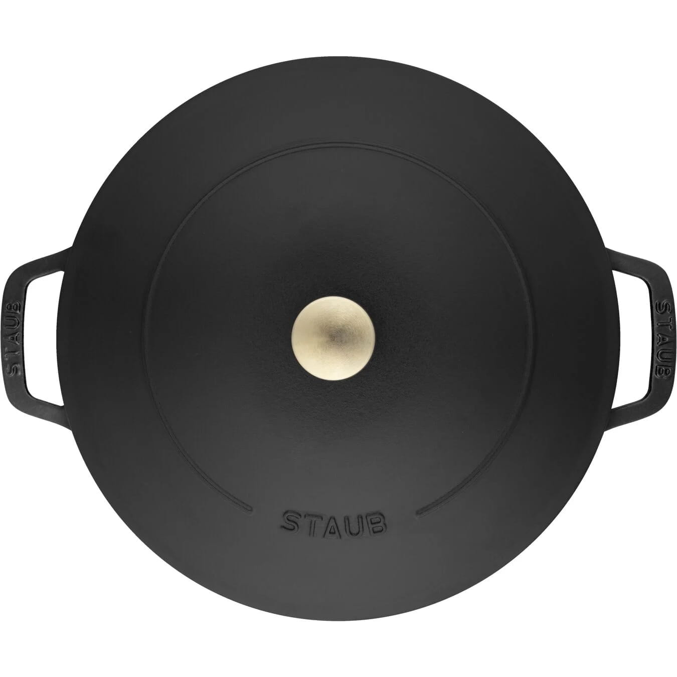 Staub Cocotte Kochtopfset 2-teilig Gusseisen rund 24 cm Schwarz